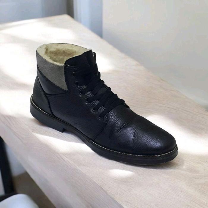 Rieker men's  Lace-up ankle boots - Black