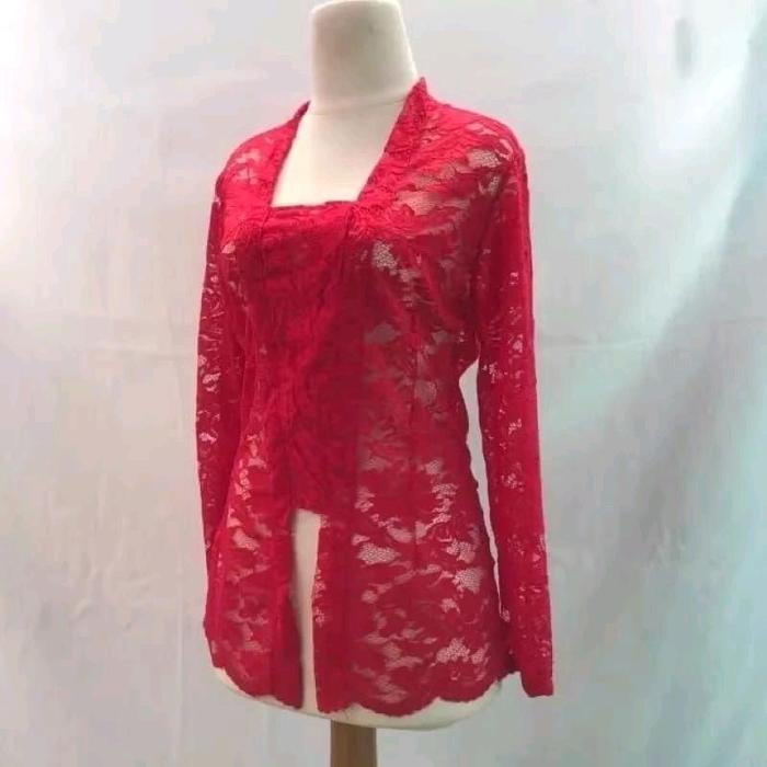 kebaya model sofia  / kebaya semi prancis / kebaya lengan panjang (KEBAYA SAJA) non kancing couple h