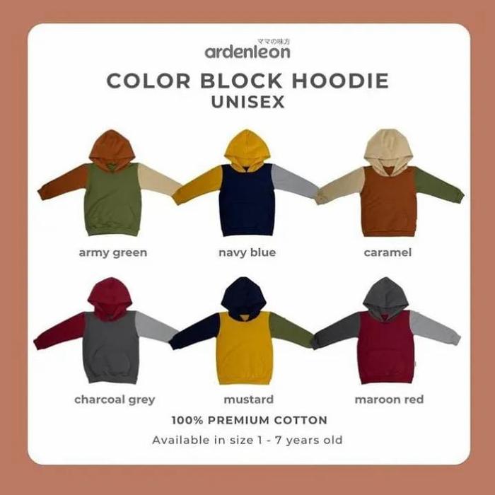Ardenleon Unisex Color Block Hoodie - 5L (5-6y)