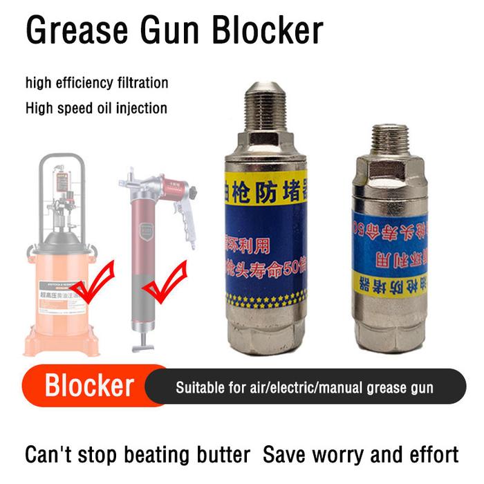 Grease gun anti-blocker pneumatic grease machine manual / electric