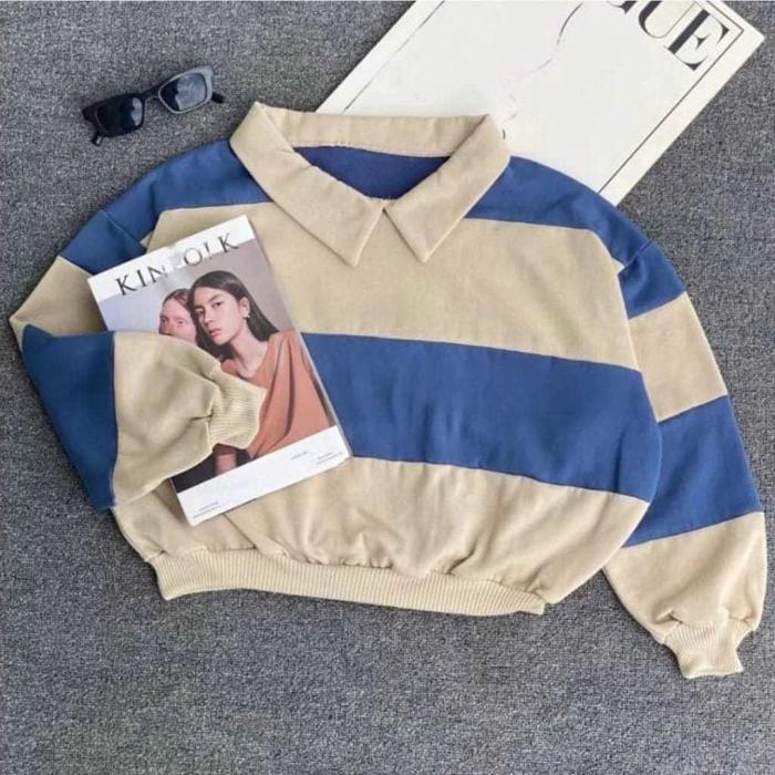 JI HOO SWEATER WANITA | sweater ji hoo crop oversize