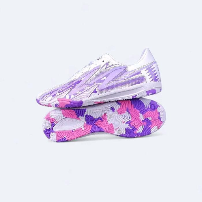 SEPATU FUTSAL SPECS SPEEDBLAZE 3 / SEPATU FUTSAL SPECS TERBARU - putih ungu, 38