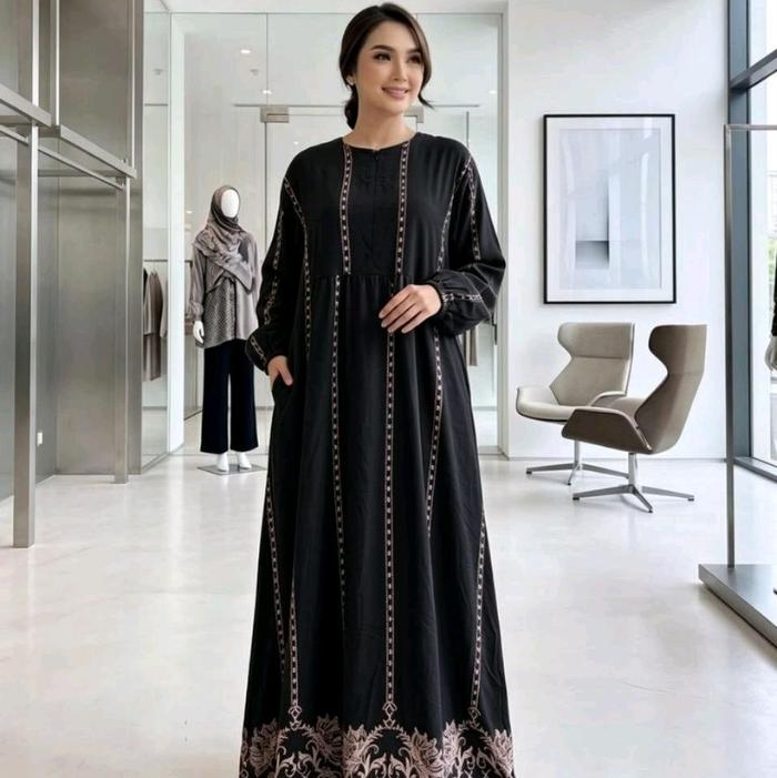 GAMIS CHIBI JUMBO SULTAN GARIS-GARIS - GAMIS TERBARU