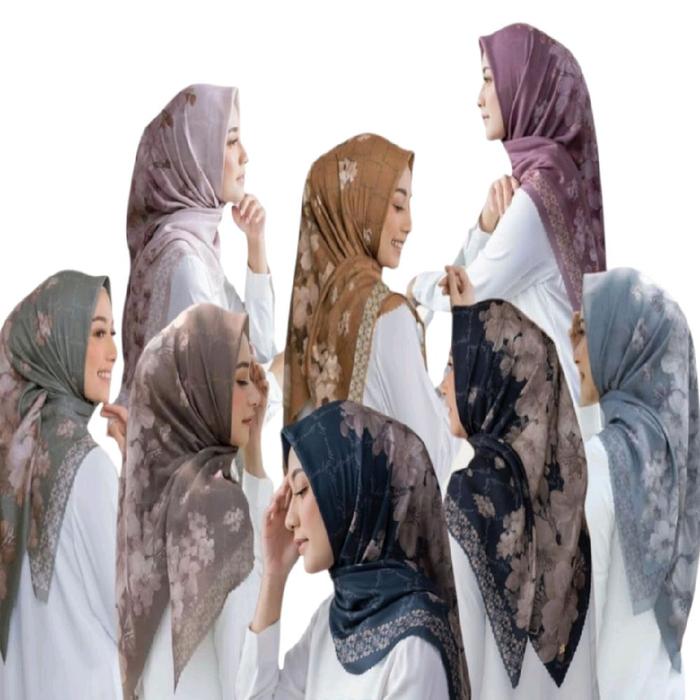 Hijab Segiempat Motif GAGAL QC Random Voal