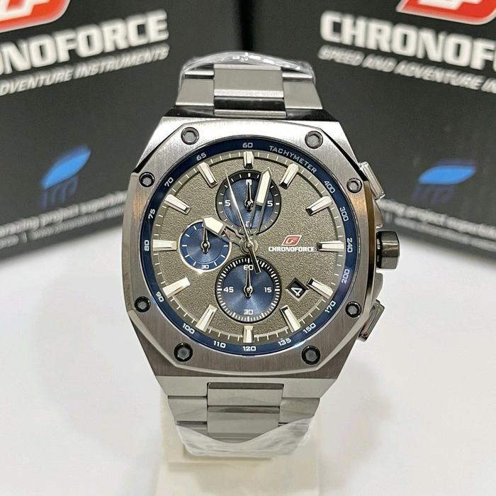 JAM TANGAN PRIA CHRONOFORCE CF5346G GREY Analog