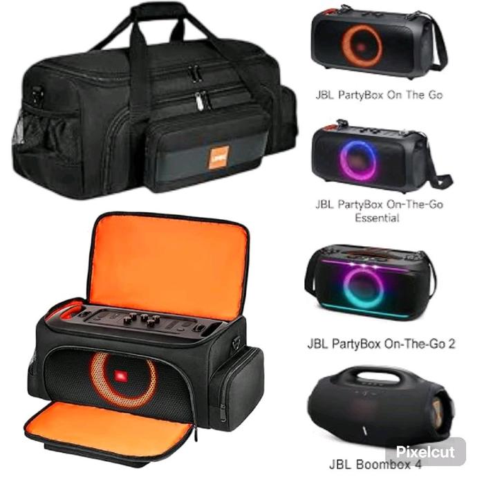 Tas Speaker JBL PartyBox On The Go/Go 2 ,Tas penyimpanan Speaker portable JBL PartyBox On-The-Go Ess