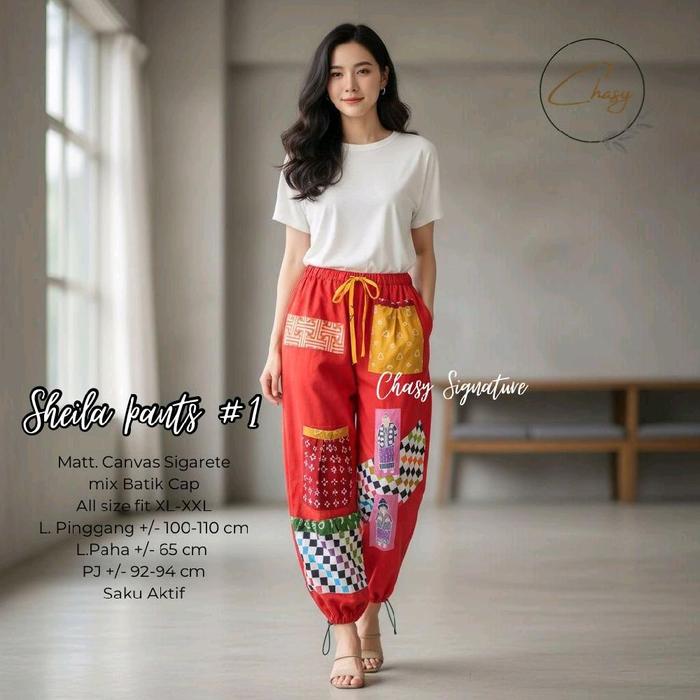 Sheila Pant Celana Motif Etnik by Chasy