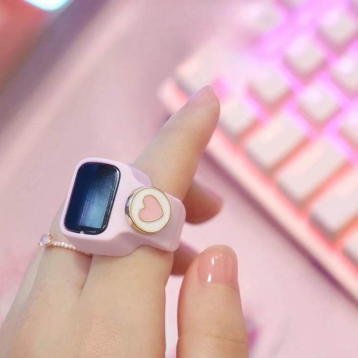 LED Ring Basic Tasbih Digital Mini Cantik Plastik Silikon