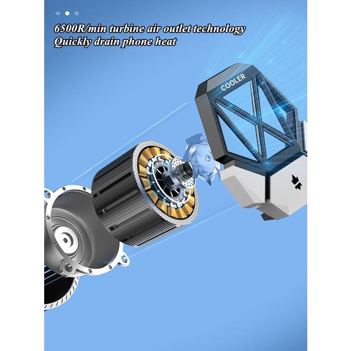 Phone Cooler Radiator wireless Led Universal Mobile Phone Cooler RGB Fancooler Pendingin Hp Radiator