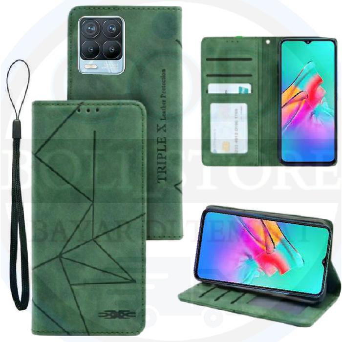 CASE HP REALME 8 Flip Case Flip Motif Dompet Casing HP Flip Motif Wallet Leather untuk REALME 8