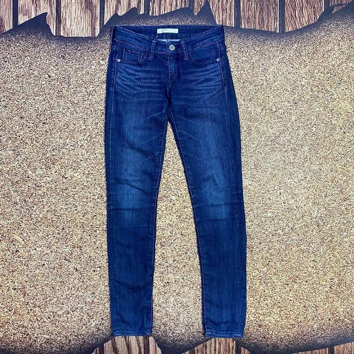 celana panjang jeans biru AZUL BASIC celana blue denim pant stratch bahan melar murah bagus size 25