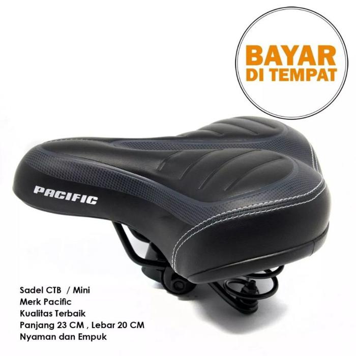 Jok sepeda Pacifik /sadel jok sepeda lipat CTB/jok sepeda BMX siap pakai tapak lebar