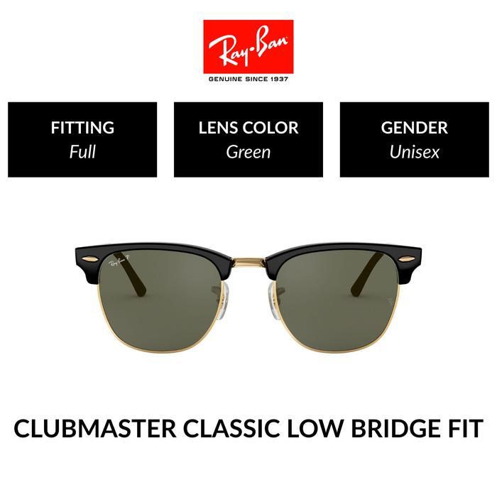 RAY-BAN CLUBMASTER POLARIZED | RB3016F 901/58 | Full Fitting