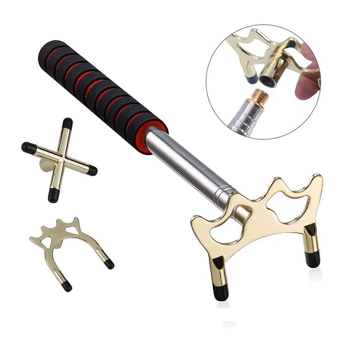 Bridge Rest Head Brass Stick Biliar Billiard Lipat Tempat Cue Billiard Holder - Kepala Cagak Stick B