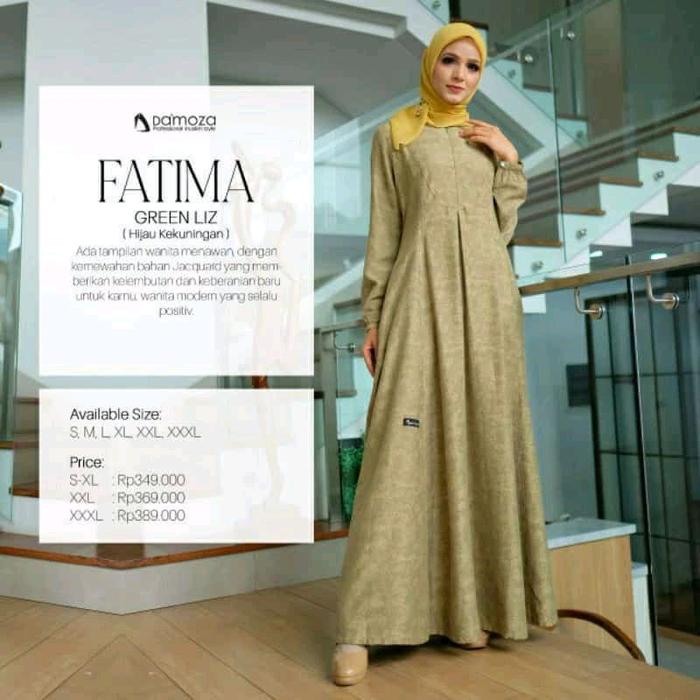 Gamis Fatima Green List Damoza Cantik Elegan