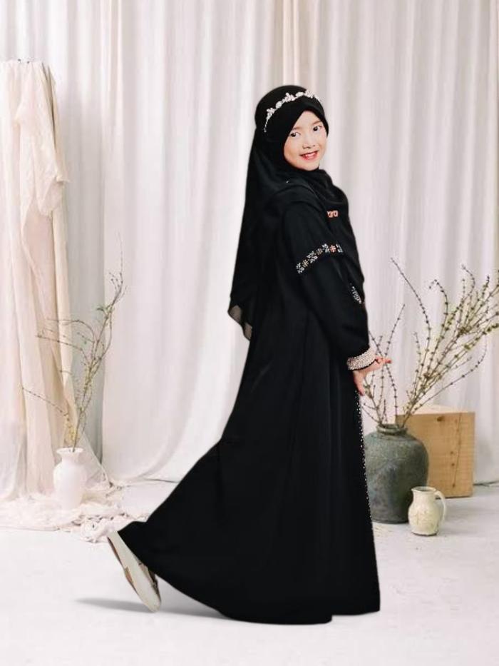 Humaira Syari Gamis Anak Remaja, Abaya Yurika Kids Dress/Gamis Anak Perempuan Remaja Tanggung Muslim