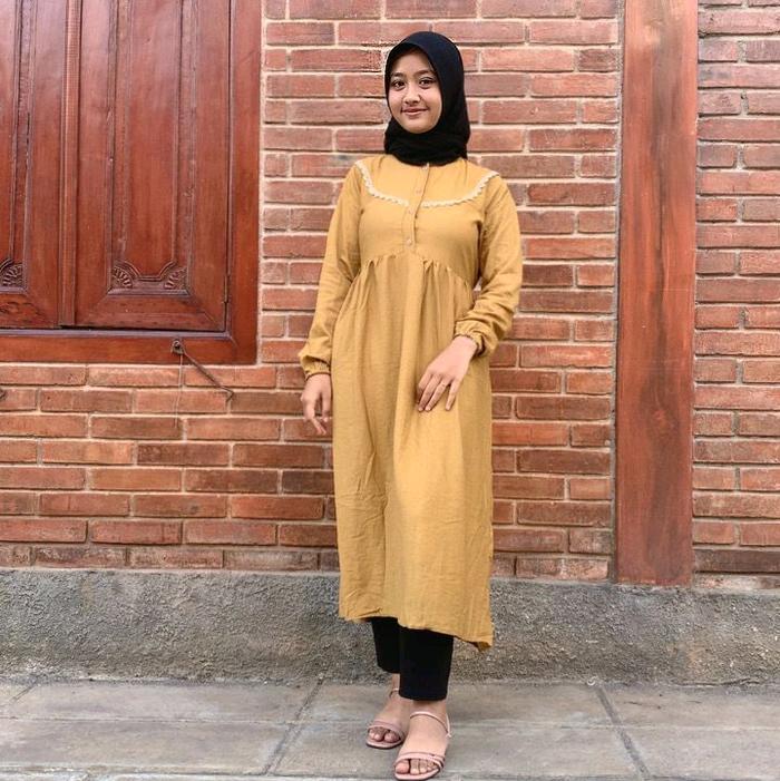 gamis MIDI (renda / linen)