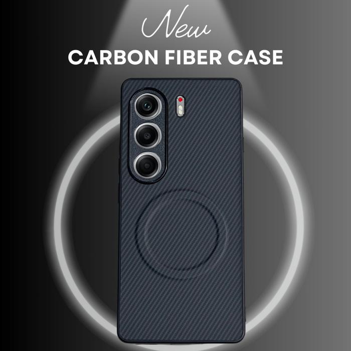 CASE TECNO CAMON 40 40 PRO 5G SOFT CASE CARBON FIBER PATTERN MAGNETIC WIRELEES CHAGER SILICONE HP