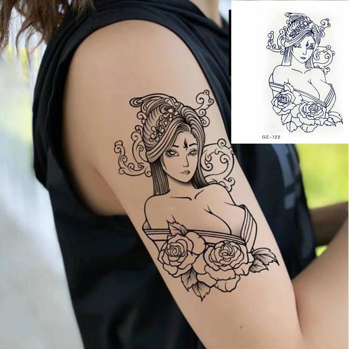 Premium Tattoo Temporary Tahan Lama 15 Hari Tato Temporer Semi Permanen 11x18 Cm Anti Air Cowo Cewe 