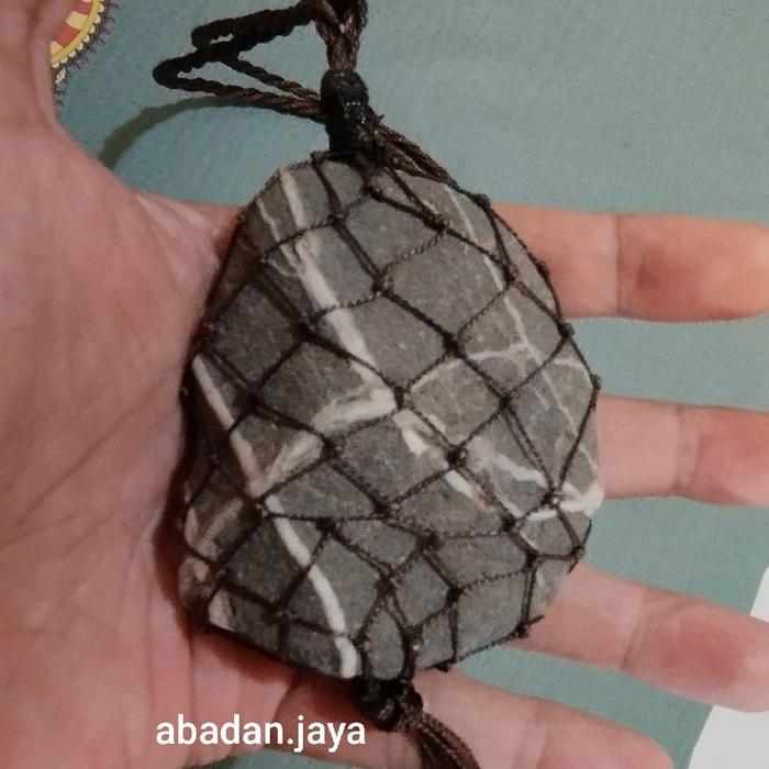 Kalung Batu Tapak Jalak Jumbo Timbul Sepuh