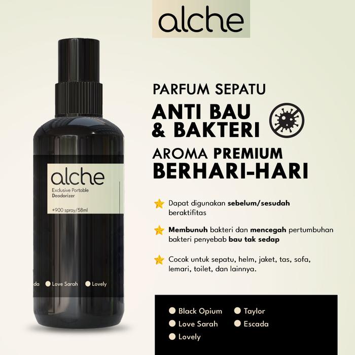 Alche Parfum Sepatu Helm Jaket Kaos Kaki Parfum Multifungsi - Anti Bakteri - Lovely
