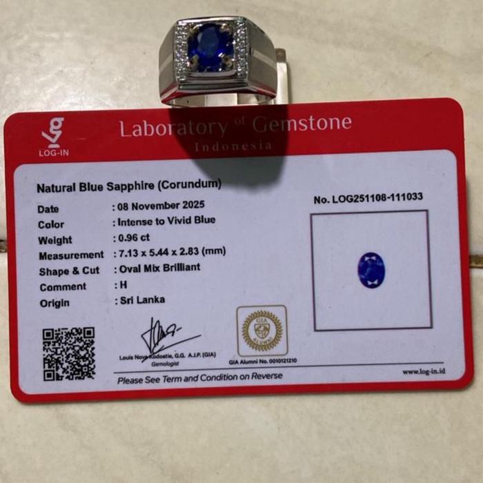 Natural blue sapphire,Natural pink tourmaline,Natural blue sapphire corundum. ASLI BERSERTIFIKAT LAB
