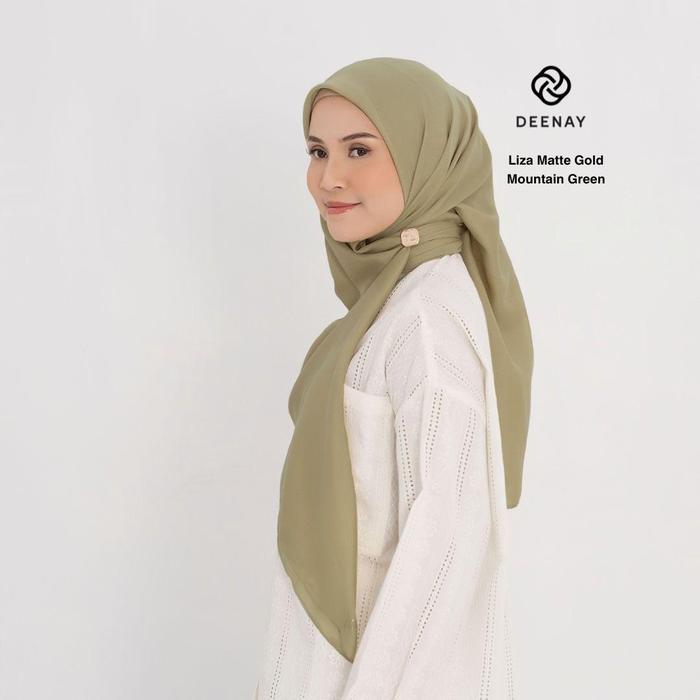 SKYSHOP HIJAB LIZA POLOSAN BY DEENAY BIRU MERAH UNGU HIJAU MATTE LOGO BARU VOAL PREMIUM KERUDUNG S