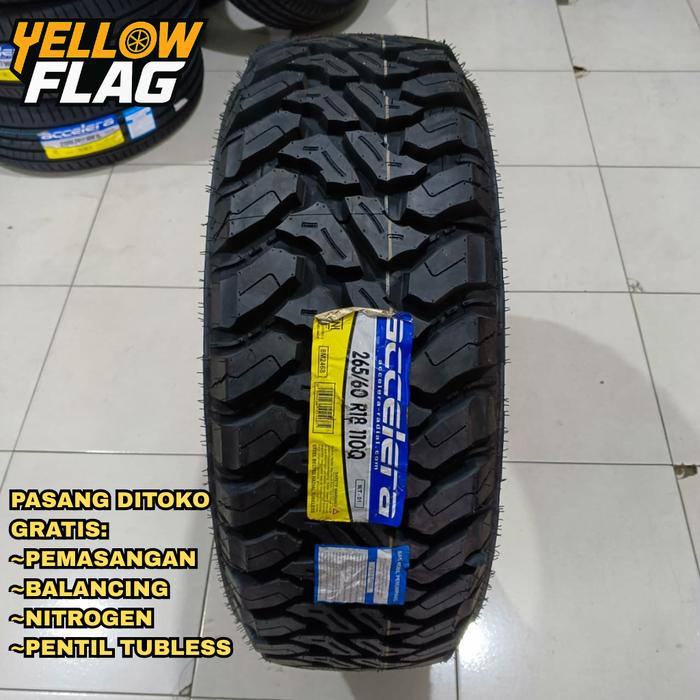 Ban Mobil Off Road MT Accelera Omikron M/T 265 60 R18 untuk Hilux, Fortuner, Pajero, Navara Ring 18