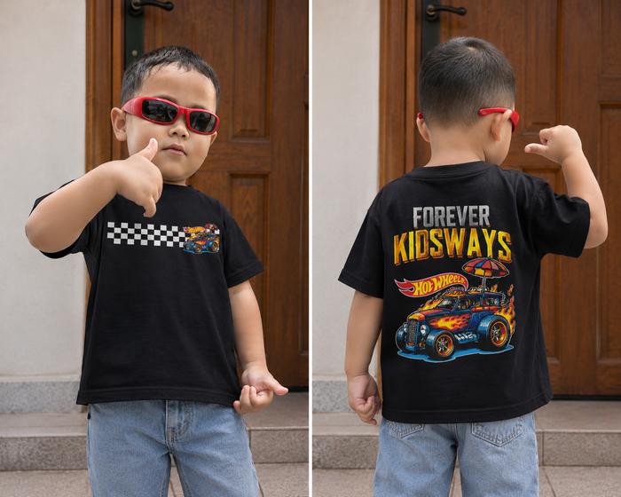 BERYL.KIDS Kaos Anak Hotwell Unisex Perempuan Laki-laki Usia 1-15 Tahun Motif Hotweel 100% Cotton Co