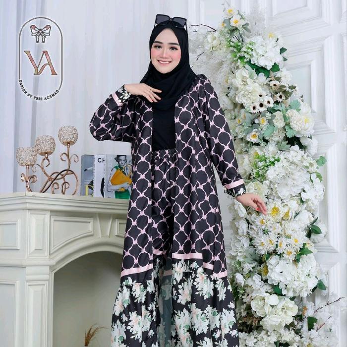 KAMILAH OUTER DRESS |  KAMILAH OUTER GAMIS | GAMIS MURAH | GAMIS JUMBO | GAMIS MOTIF | SET HIJAB