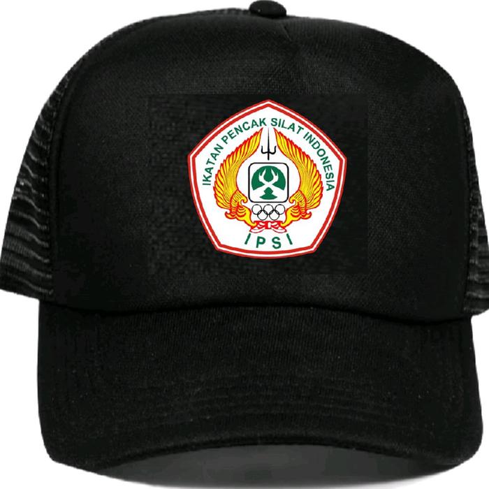 Topi Jaring Trucker IPSI Pancak Silat Kain Jersey Grade A & Jaring Grade A Visor Tebal Kuat Gesper P