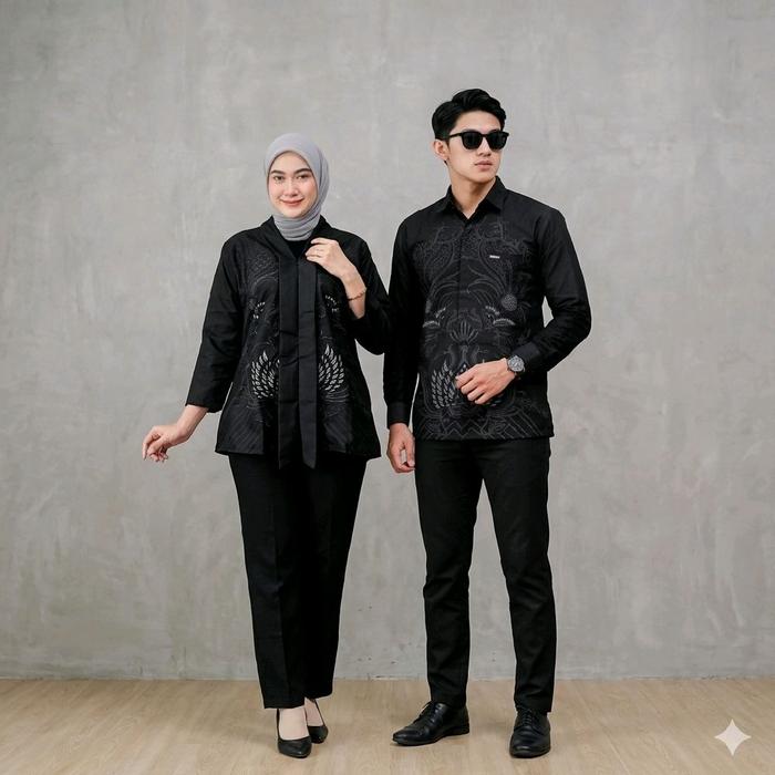 [PROMO] Batik kebaya dan kemeja Couple Modern Bahan Polimikro – Serasi & Elegan satuan maupun lusin 