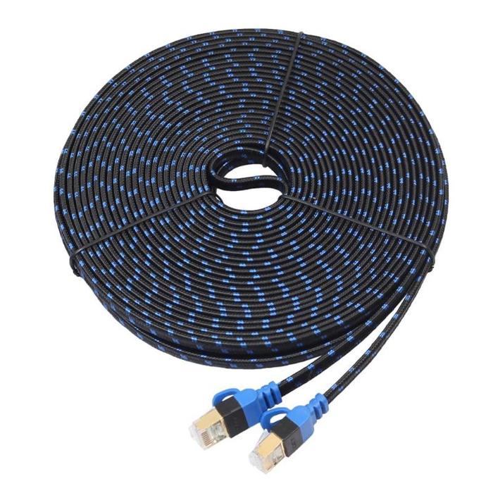Cat7 Ethernet Cable RJ45 Lan Cable Network Cat6 Flat Cable Dual