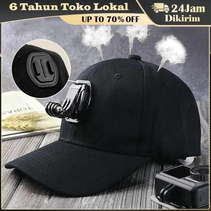 Aksesori Kamera Olahraga Topi Baseball / Topi GoPro / Topi Dengan Dasar GoPro