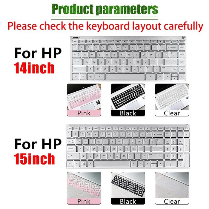 14/15.6Inch Laptop Keyboard Cover Protector for HP Pavilion 14 Series 14s Notebook Skin