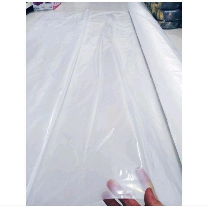 1 Roll plastik PE UV tebal 05 mm lebar 240 cm setelah dibalah panjang 25 meter