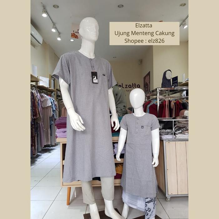 Jubah Pria Dewasa Zatta Men Gamis Zm Abi Zafran Lengan Pendek Bahan Katun Madina