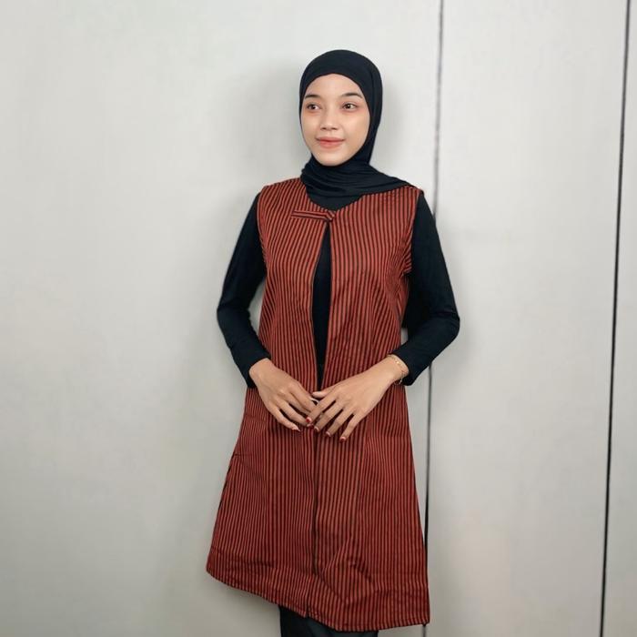 FARIZZBATIK OUTER TUNIK WANITA TANPA LENGAN
