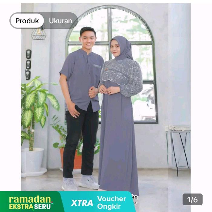 GAMIS COUPLE,ARABELLA dress set hijap,FREE KOKO.