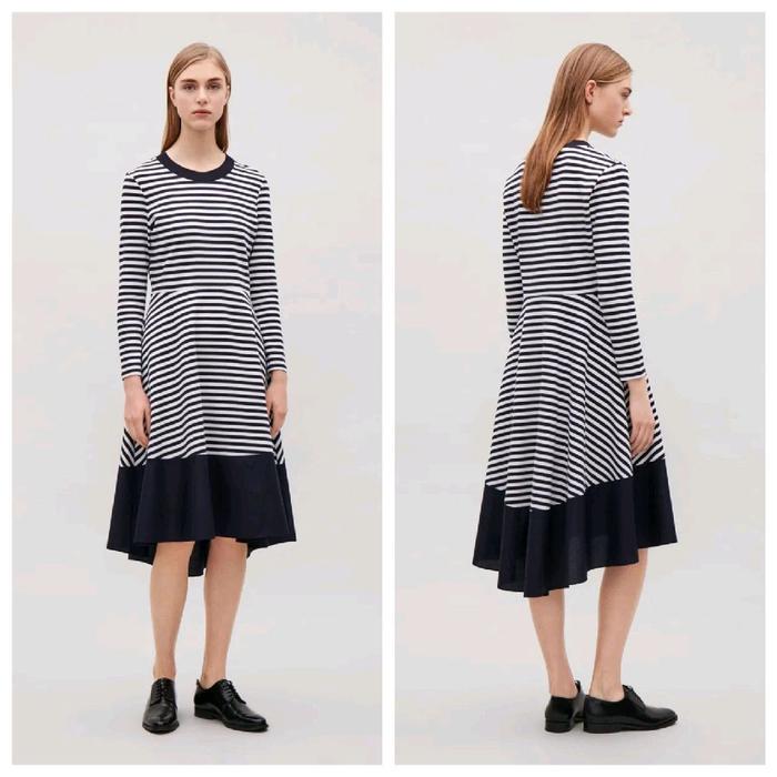 COS dress stripe preloved