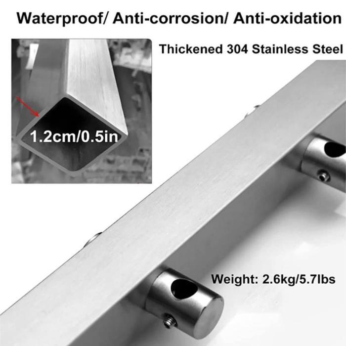 85cm Railing Tangga Pipa Jari Jari Minimalis Sus201 Railing Anti Karat