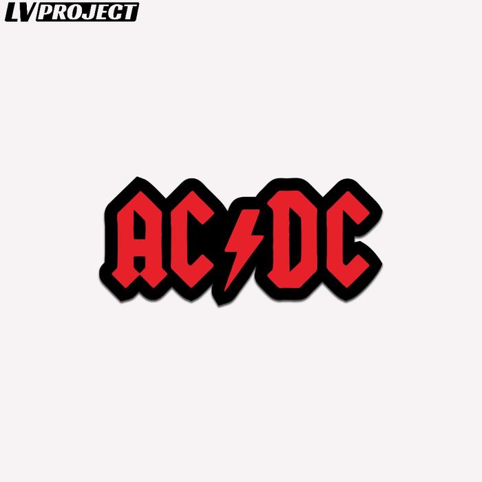 Stiker Band Rock Metal ACDC Estetik Sticker Tumbler Notebook Gitar Vinyl Glossy