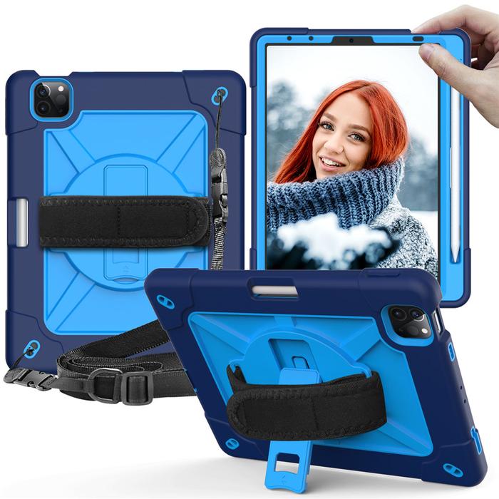 Business 360 Rotation Heavy Duty Silicone Case For iPad Air 4 10.9