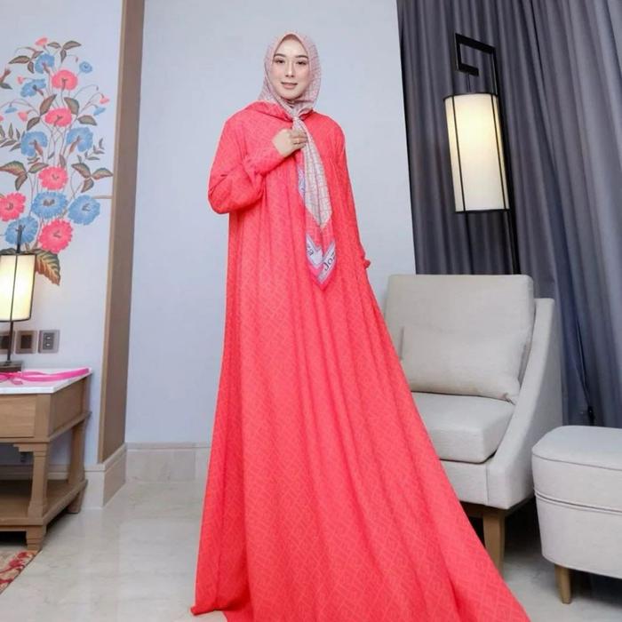 Alzan Mono Dress by Joza | Dress Set Scarf | Eid Series | Dress Casual | Dress Syar'i | Joza Clothin