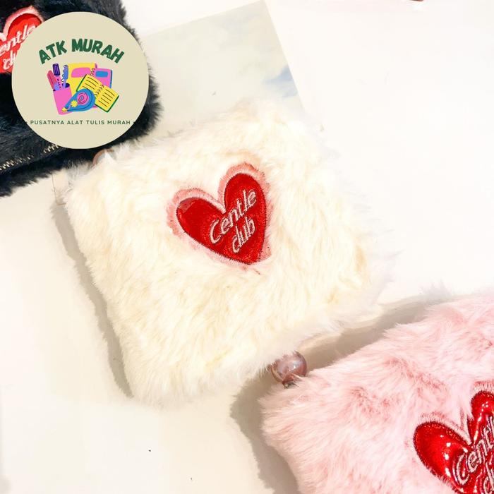 Dompet lonelyclub purse pouch duit bentoy heartbreaker bulu lucu imut kado unik COD souvernir