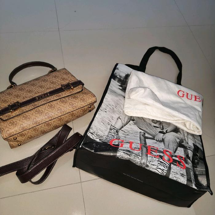 Gss coklat sachel bag Selempang Kulit