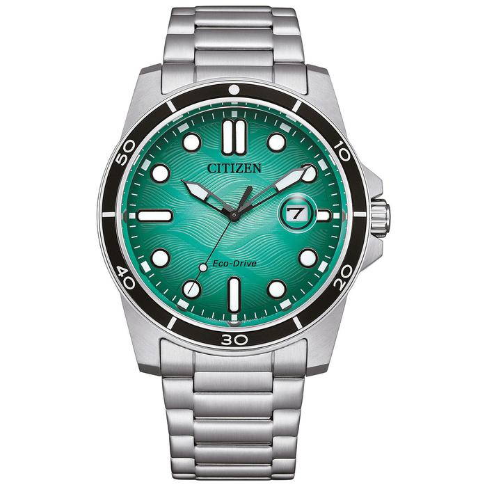 Jam Tangan Pria Citizen AW1816-89L Marine Eco-Drive Turquoise Original Resmi