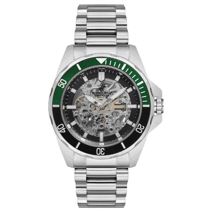 Jam Tangan  Beverly Hills Polo Club BP3637X.350 Automatic Silver Stainless Steel