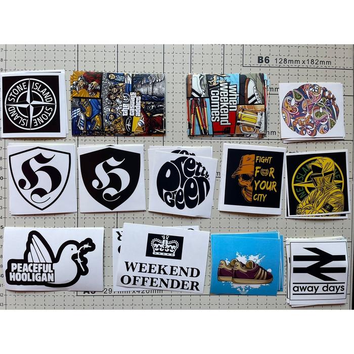 STIKER 30 PCS RANDOM STICKER CASUAL ULTRAS FIRM STIKER BRAND STICKER BRAND LOCAL