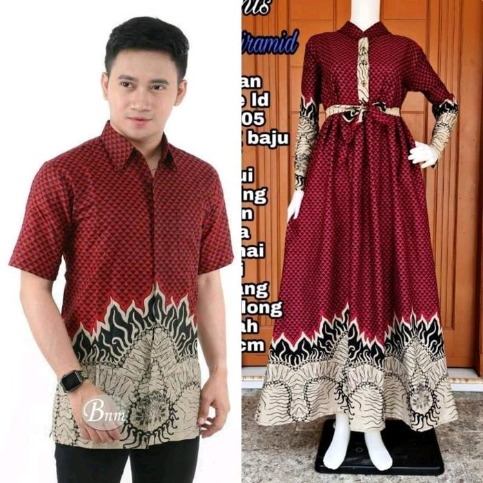 baju batik COUPLE masa kini+baju batik anaeka motif ori Pekalongan+baju batik terlaris Pasangan Katu